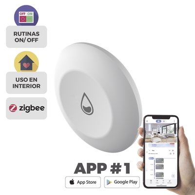 Sensor _Inteligente para Detectar Fuga de Agua Inalámbrico / Requiere el Hub CS-A3 / Se Vincula Mediante Zigbee - Image 2