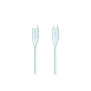 Cable de Carga USB-C a C / 1 Metro (3.28 Pies) / Tecnología GaN (Nitruro de Galio / Fast-Charging / Potencia 60W / Velocidad Transferencia 480 Mbps / Material Silicona No Tóxica / Conector Aluminio Anodizado