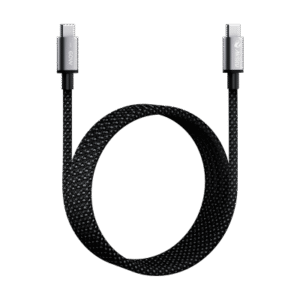 Cable de Carga USB-C a C 1.5 Metros (4.92 Pies) / Tecnología GaN (Nitruro de Galio / Fast-Charging / Potencia 60W / Velocidad Transferencia 480 Mbps / Material Nylon / Conector Aluminio Anodizado
